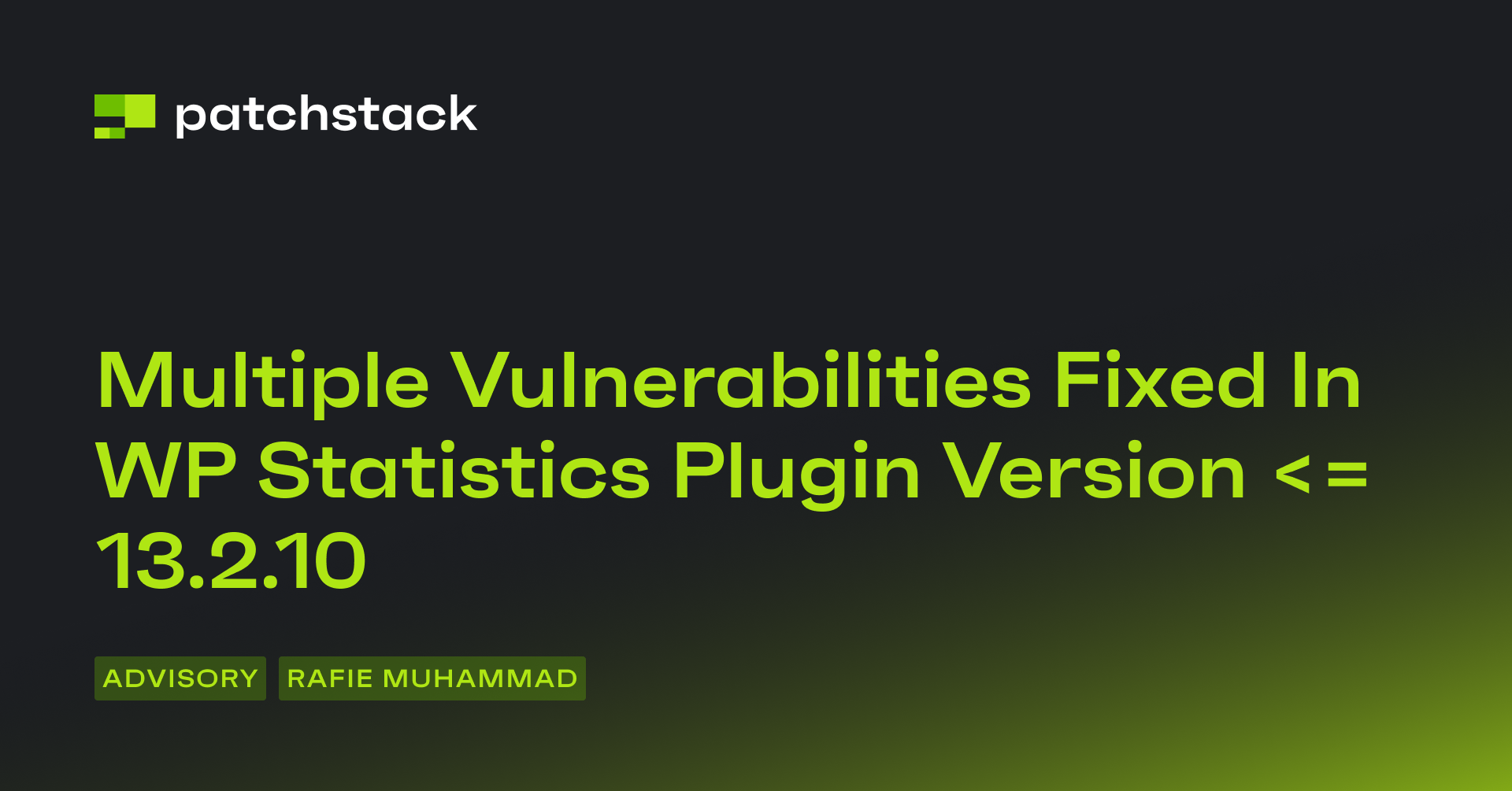 Multiple Vulnerabilities Fixed In WP Statistics Plugin - Patchstack