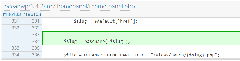 vulnerability in OceanWP theme