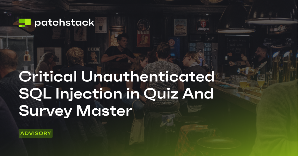 Critical Security Vulnerability in Quiz And Survey Master Plugin