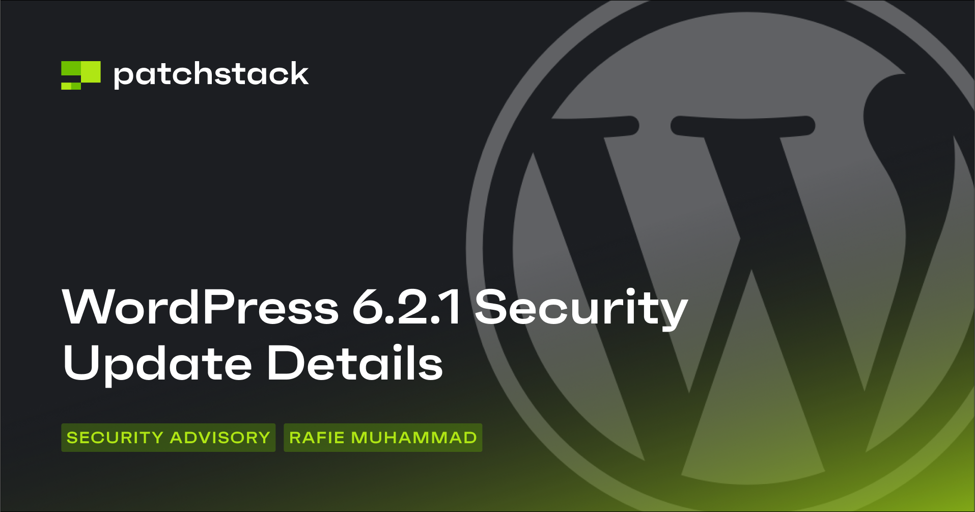 WordPress Core 6.2.1 Security Update - Technical Advisory