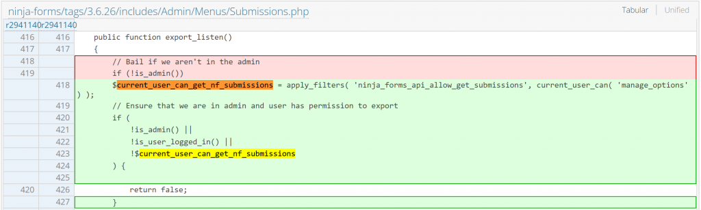 vulnerabilities in Ninja Forms