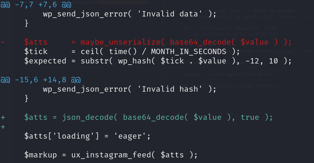 PHP Object Injection Vulnerability in Flatsome Theme - Patchstack