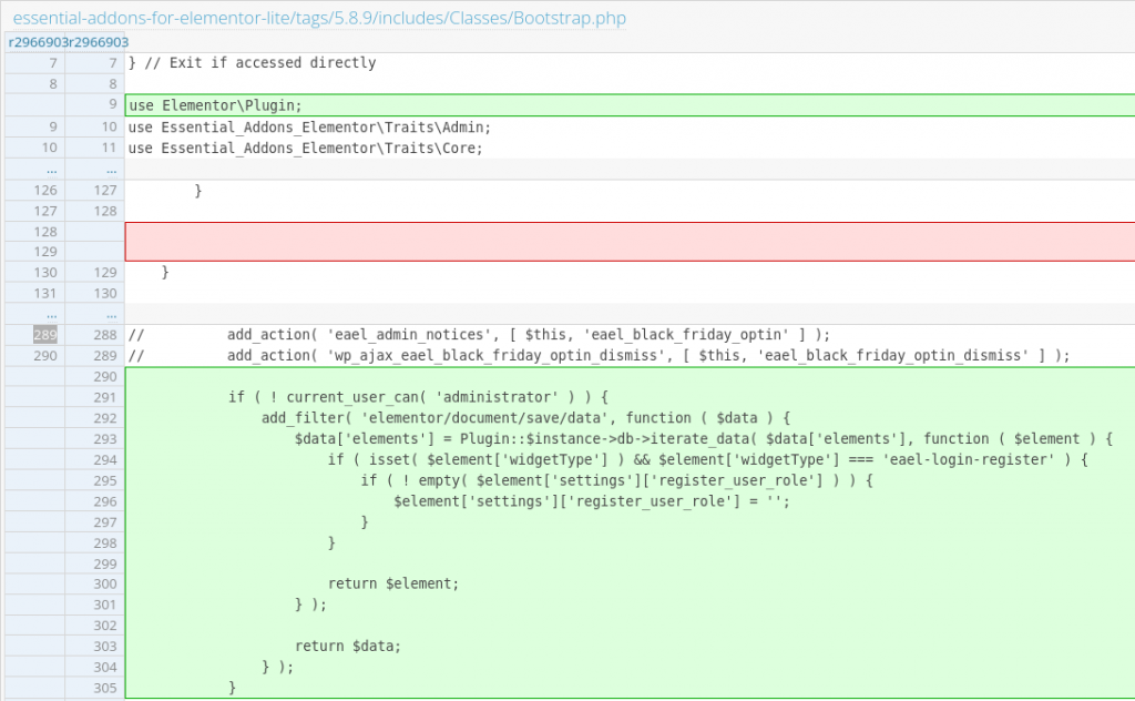 Vulnerability in Essential Addons for Elementor