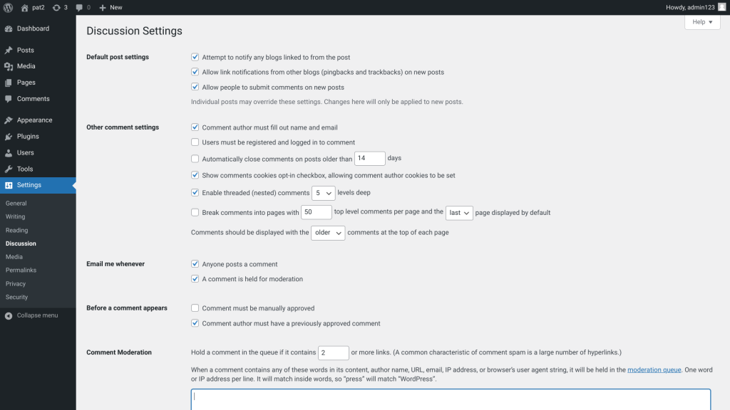 stop wordpress spam comments