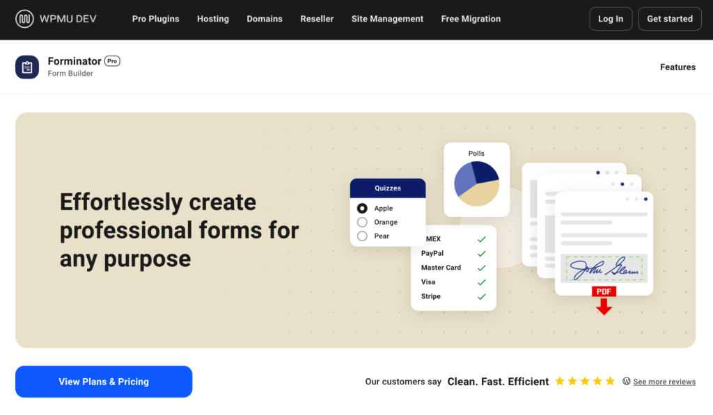 Forminator form WordPress plugin WPMUDEV