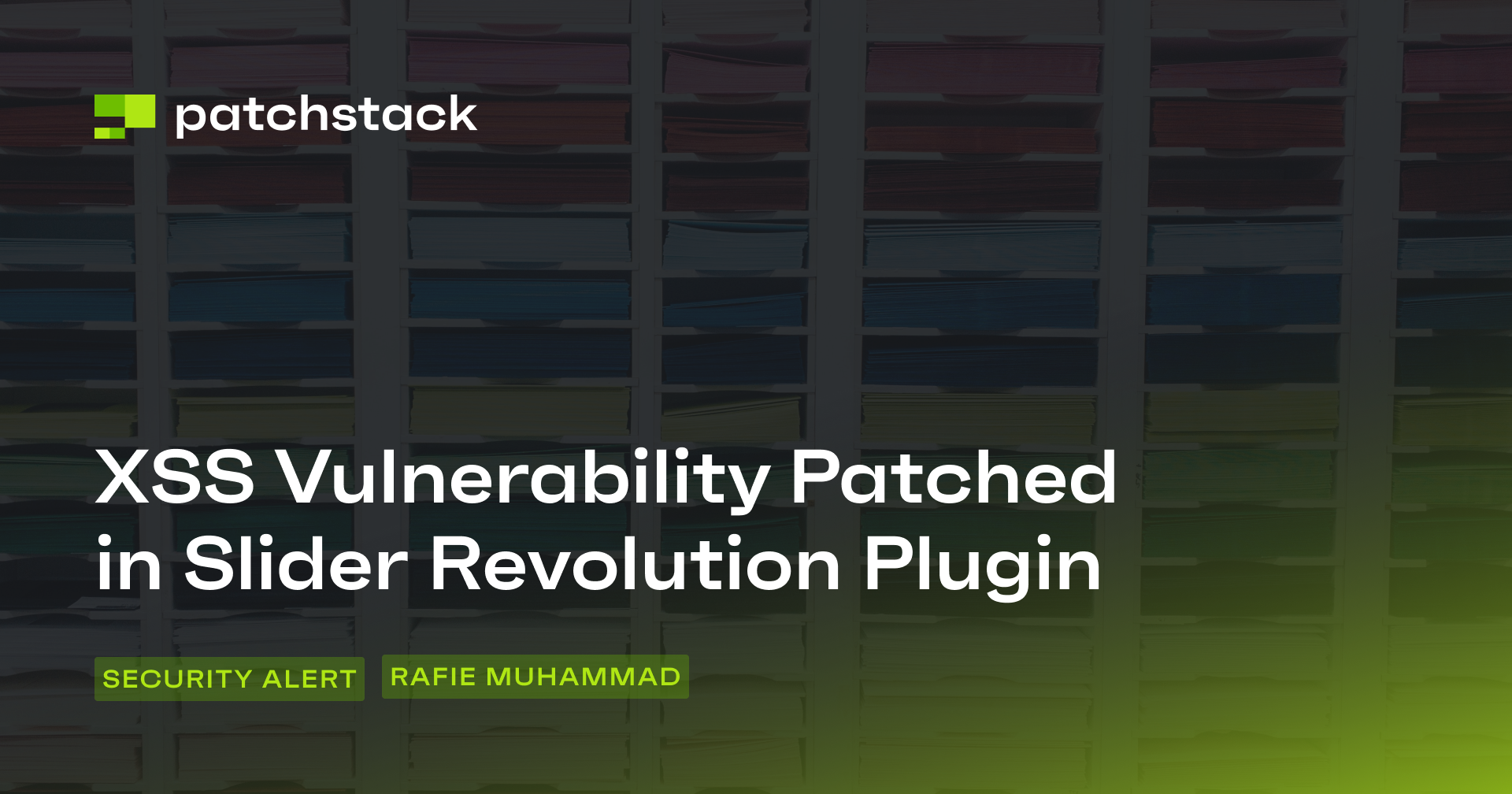 XSS Vulnerability Patched in Slider Revolution Plugin - Patchstack