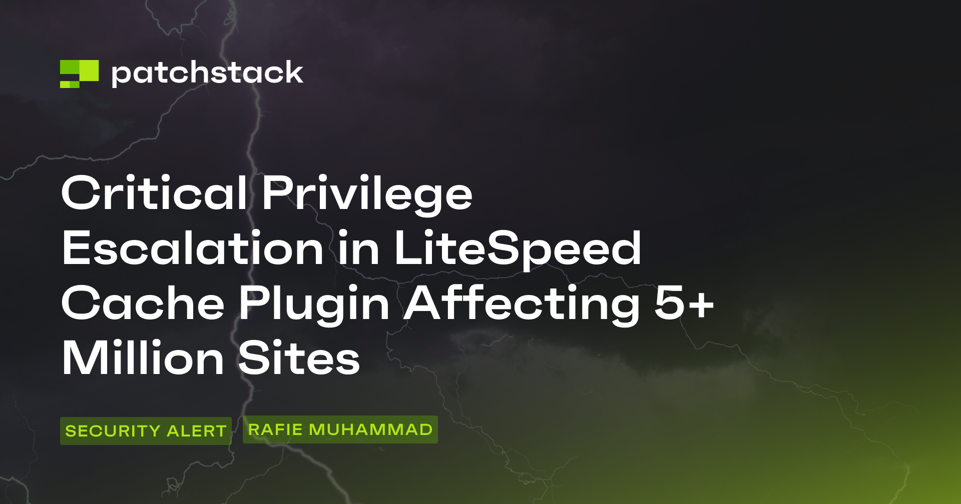 Critical Privilege Escalation in LiteSpeed Cache Plugin - Patchstack