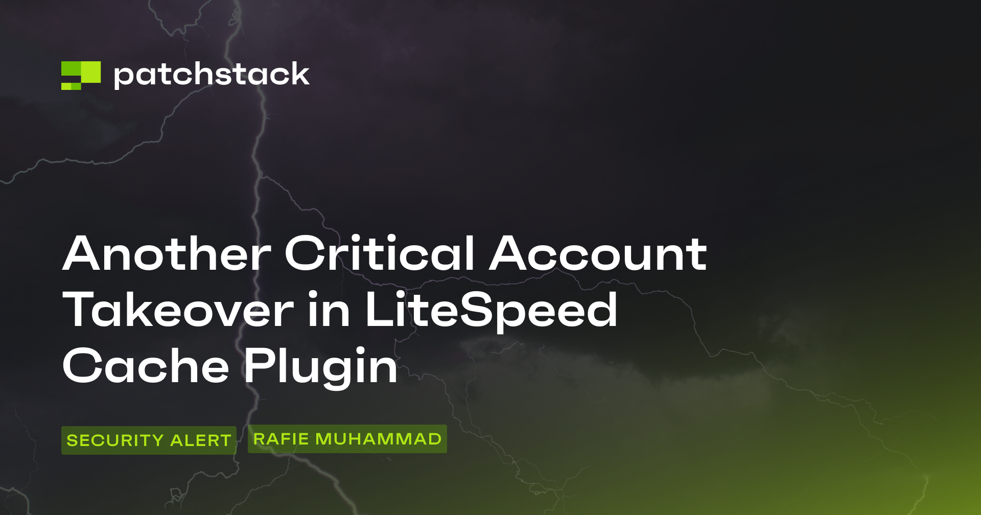 Critical Account Takeover in LiteSpeed Cache Plugin - Patchstack