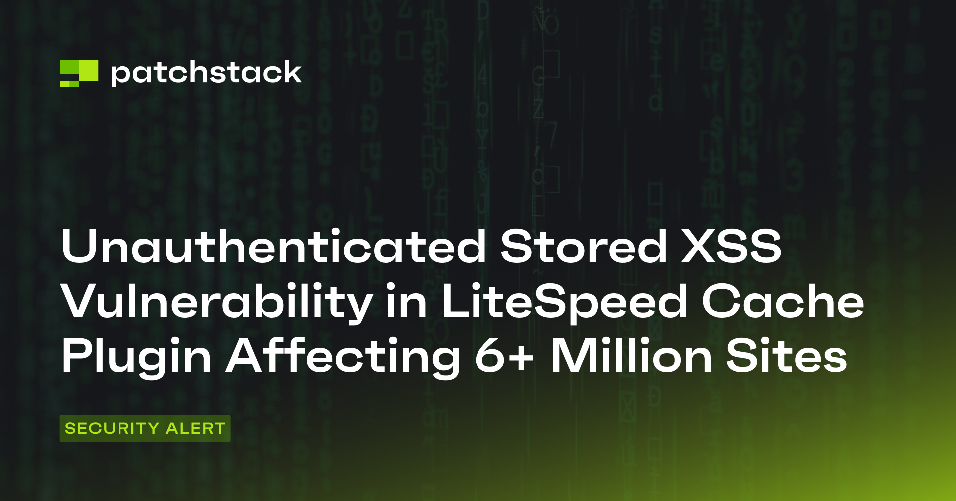 Stored XSS Vulnerability in LiteSpeed Cache Plugin