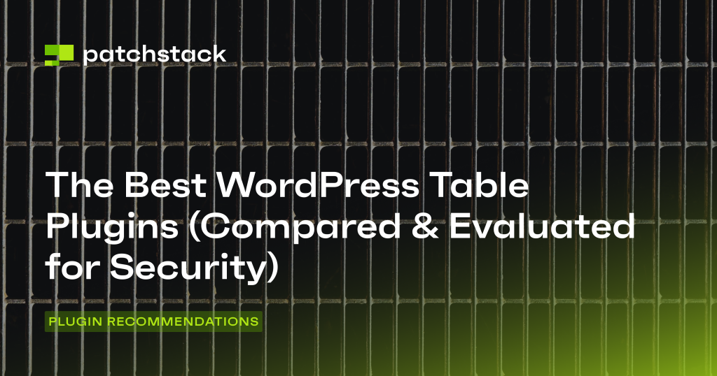 The 7 Best WordPress Table Plugins (Ranked by Quality & Security ...