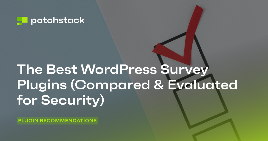 The 7 Best WordPress Survey Plugins (Ranked by Quality & Security ...