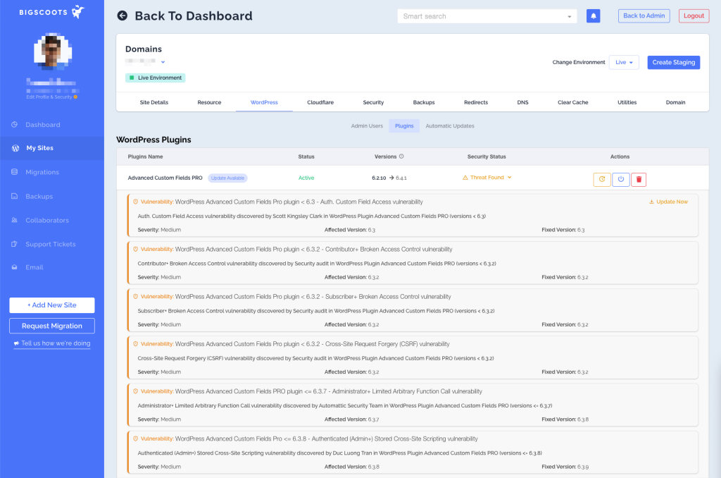 How BigScoots, hosting company, integrates Patchstack for user protection from vulnerabilities