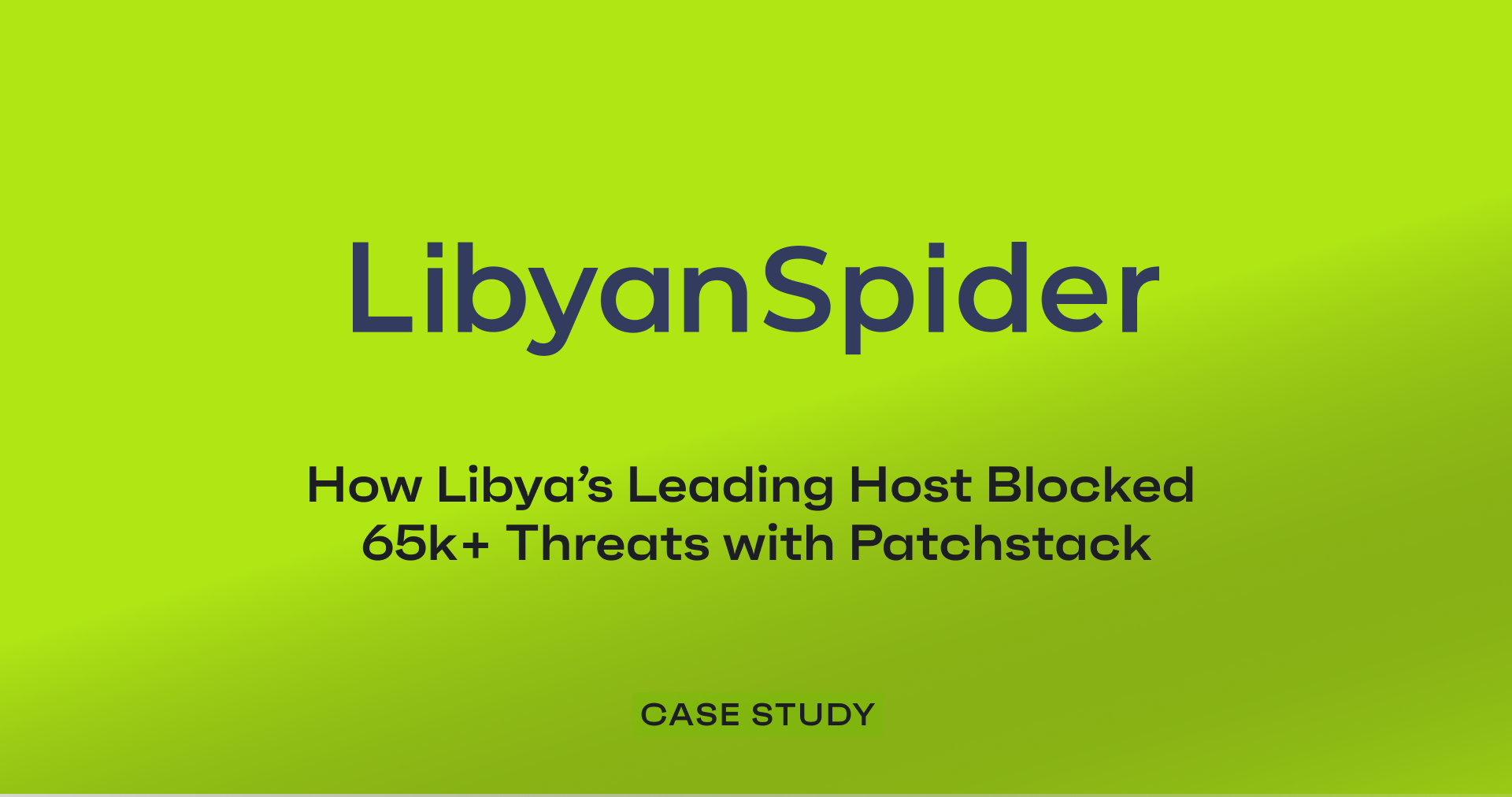 Case study: How Libya’s Leading Host - Libyan Spider - Blocked 65k ...